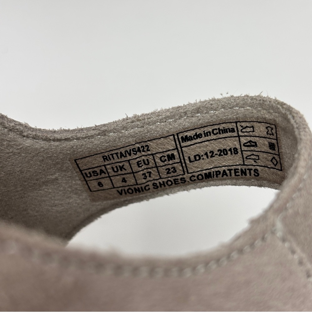 Vionic Ritta Light Grey Suede Comfort Sandals Siz… - image 8